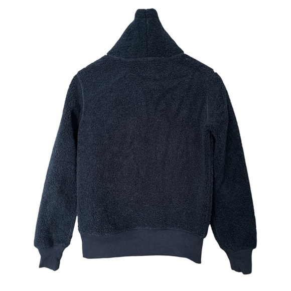 BROOKS BROTHERS, ladies blue Teddy Fleece Funnel Neck pullover, Athleisure XS - Picture 4 of 7